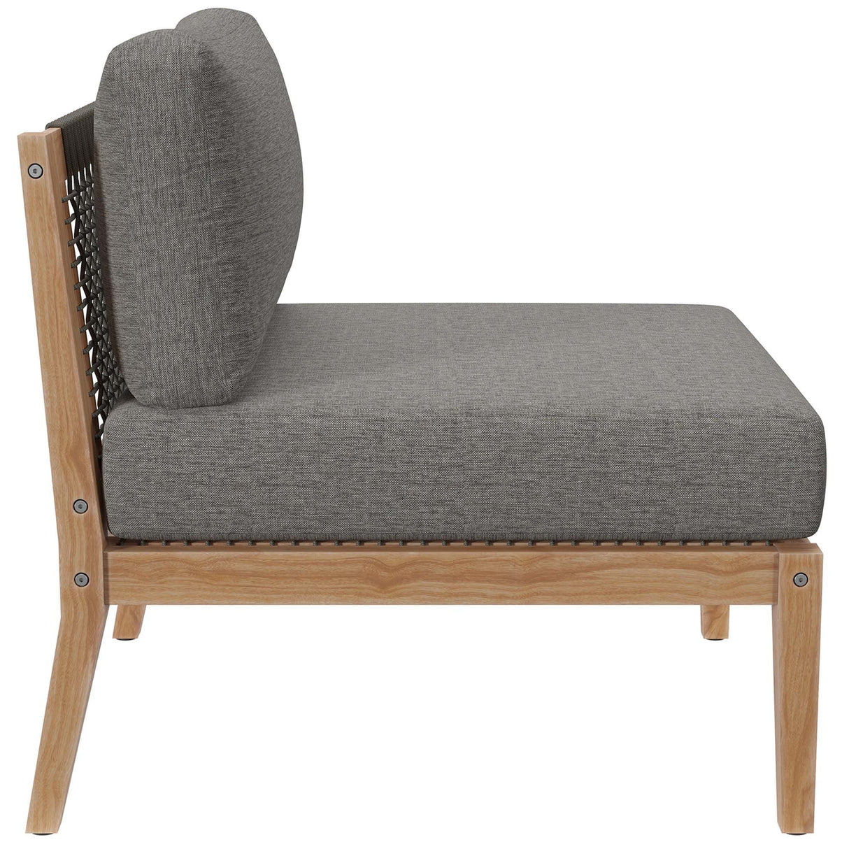 Outdoor Patio Teak Wood Armless Chair - OROA