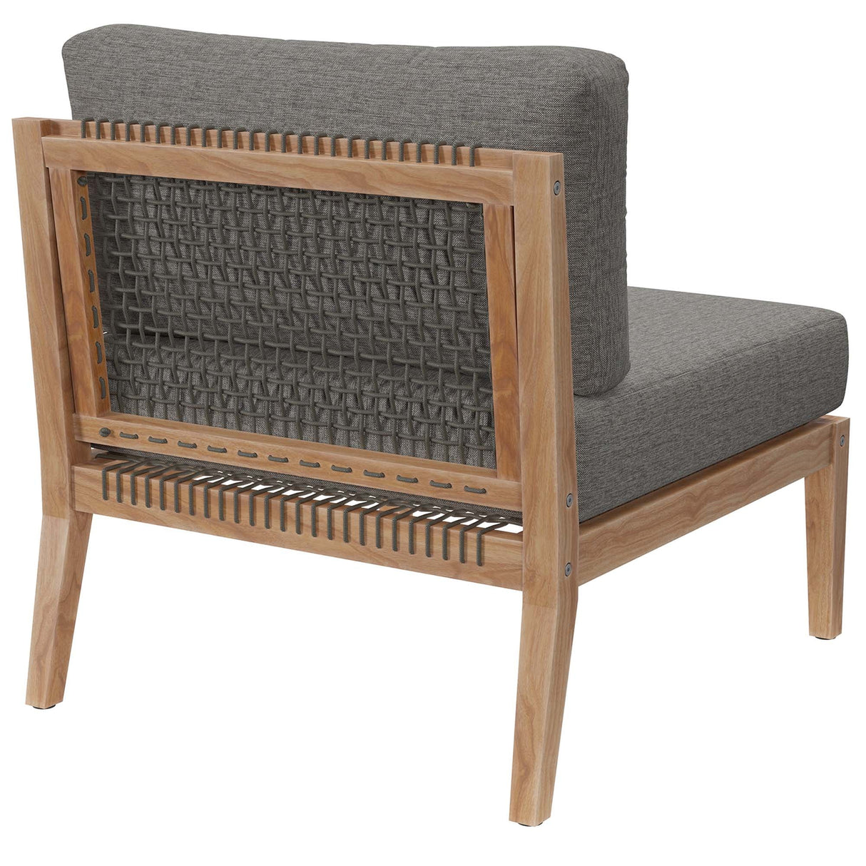 Outdoor Patio Teak Wood Armless Chair - OROA