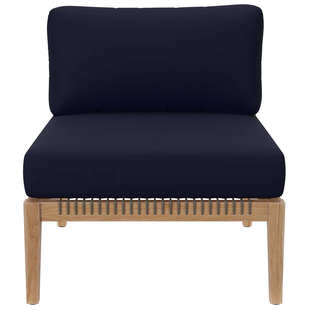 Outdoor Patio Teak Wood Armless Chair - OROA