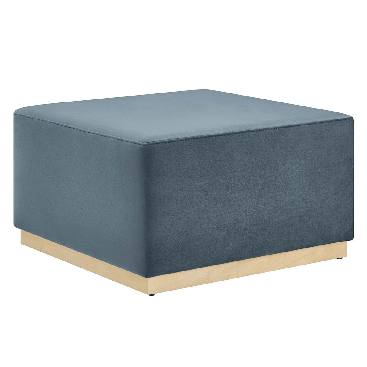 Tilden Square Velvet Upholstered Ottoman - OROA