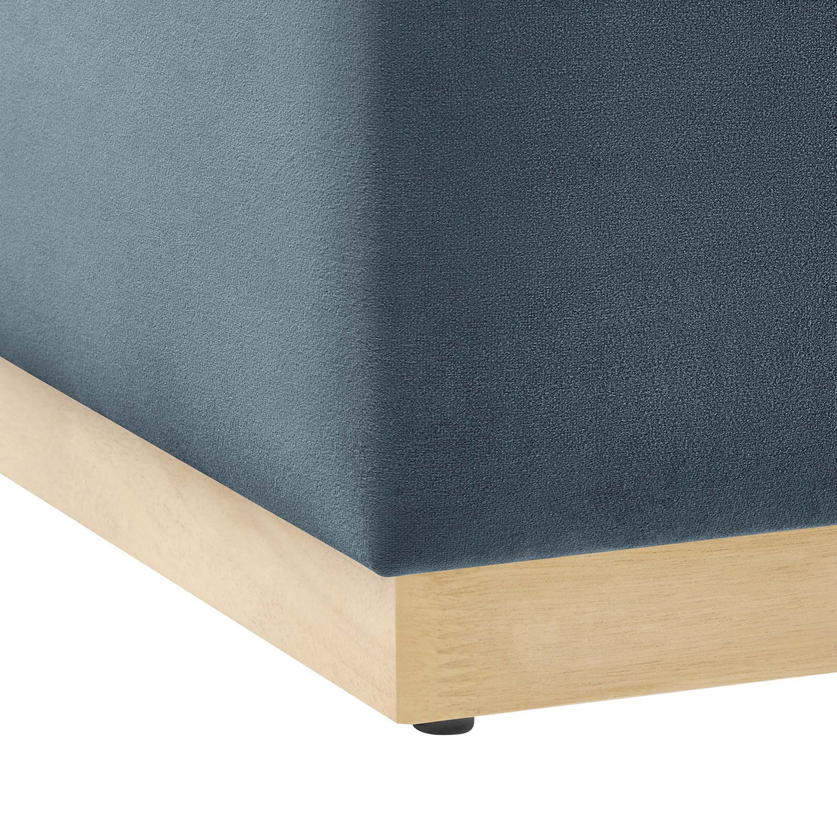 Tilden Square Velvet Upholstered Ottoman - OROA