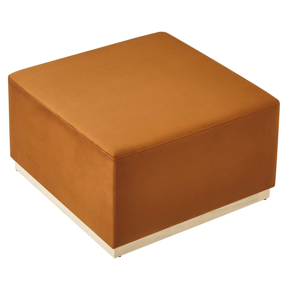 Tilden Square Velvet Upholstered Ottoman - OROA