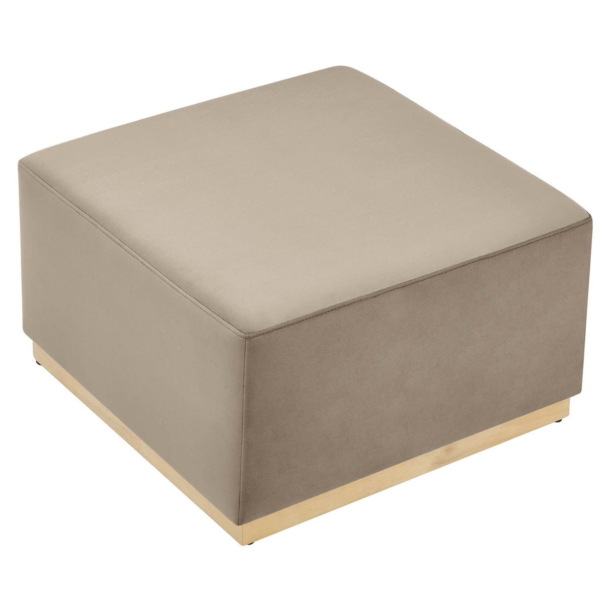 Tilden Square Velvet Upholstered Ottoman - OROA