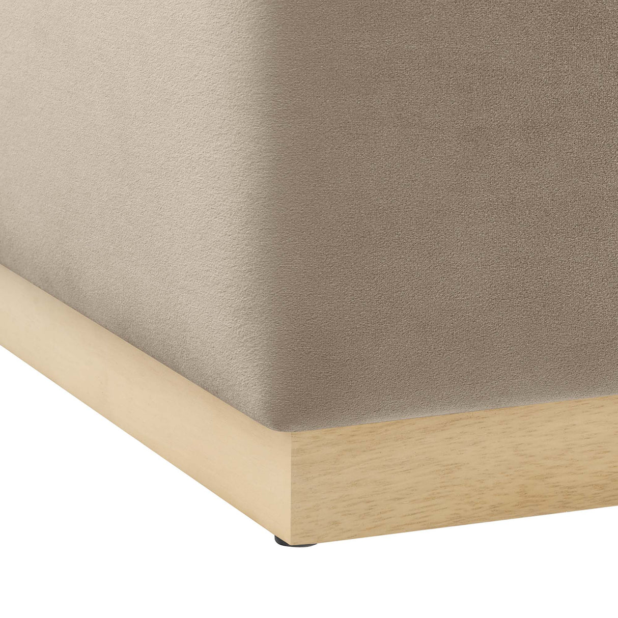 Tilden Square Velvet Upholstered Ottoman - OROA