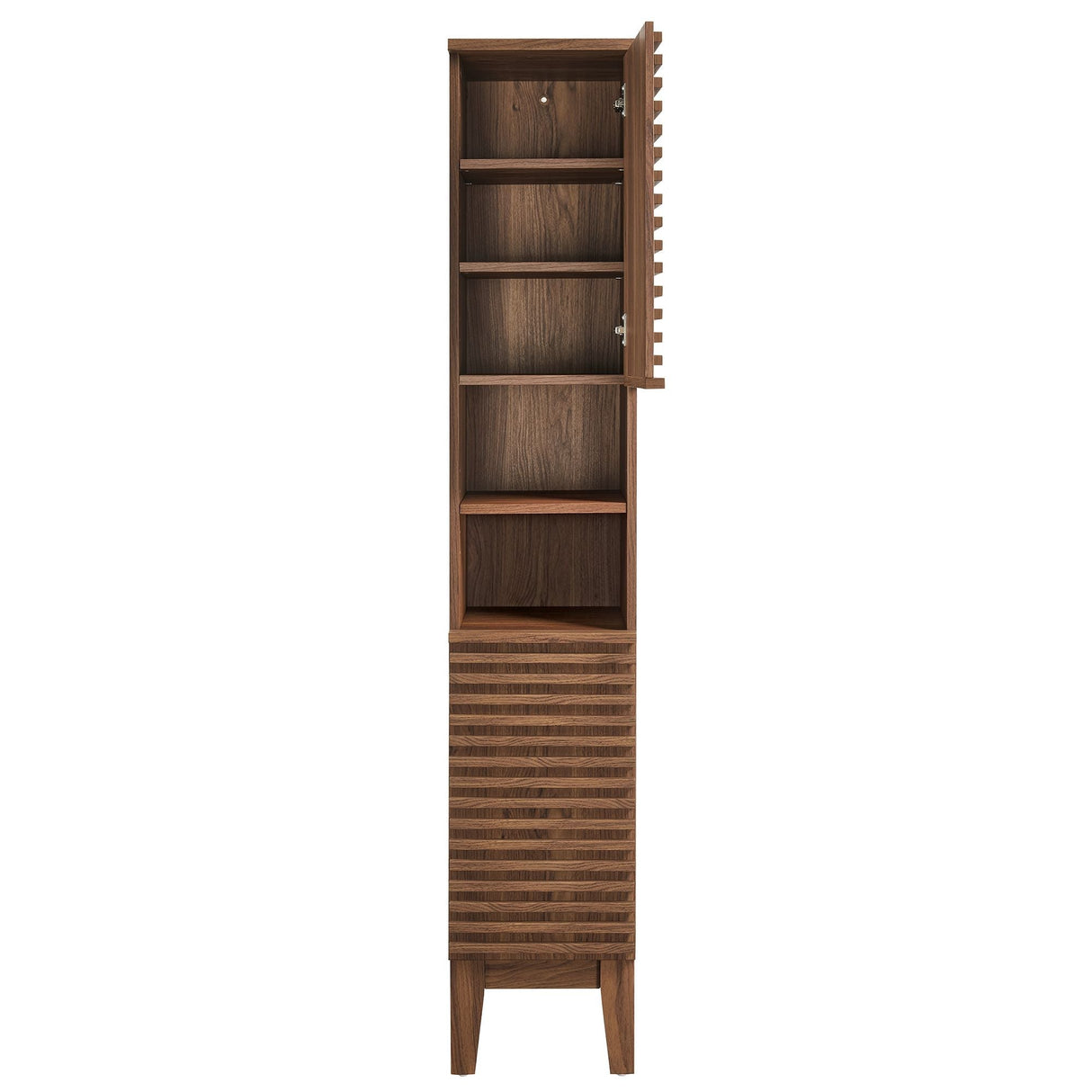 Render Tall Narrow Bathroom Storage Cabinet - OROA
