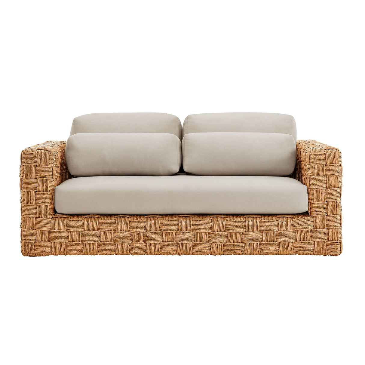 Capri Outdoor Patio Wicker Loveseat - OROA