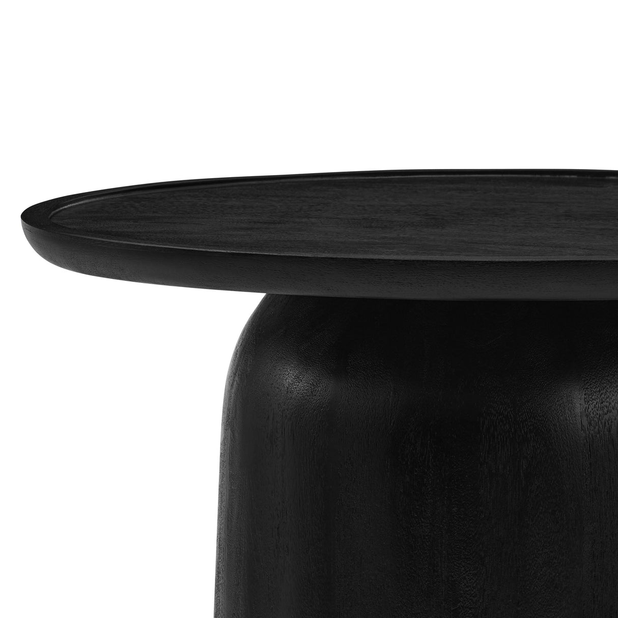 Round Mango Wood Coffee Table Holloway - OROA