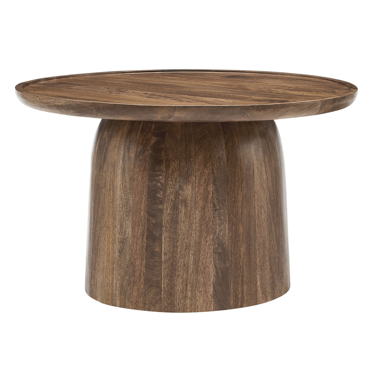 Round Mango Wood Coffee Table Holloway - OROA