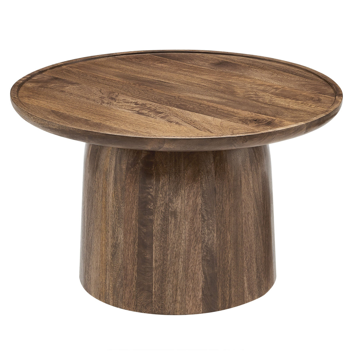 Round Mango Wood Coffee Table Holloway - OROA