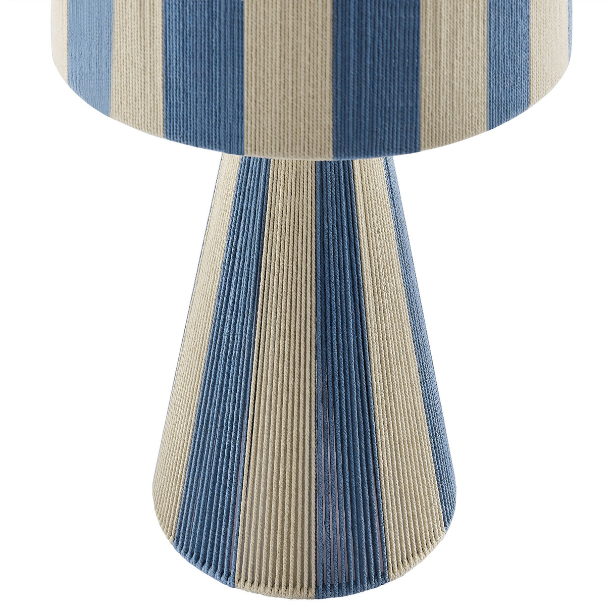Handwoven Cotton Thread Striped Table Lamp - OROA