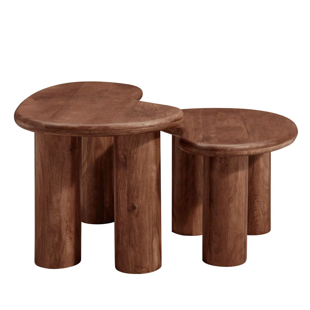 Mango Wood Nesting Coffee Tables (S/2) - OROA