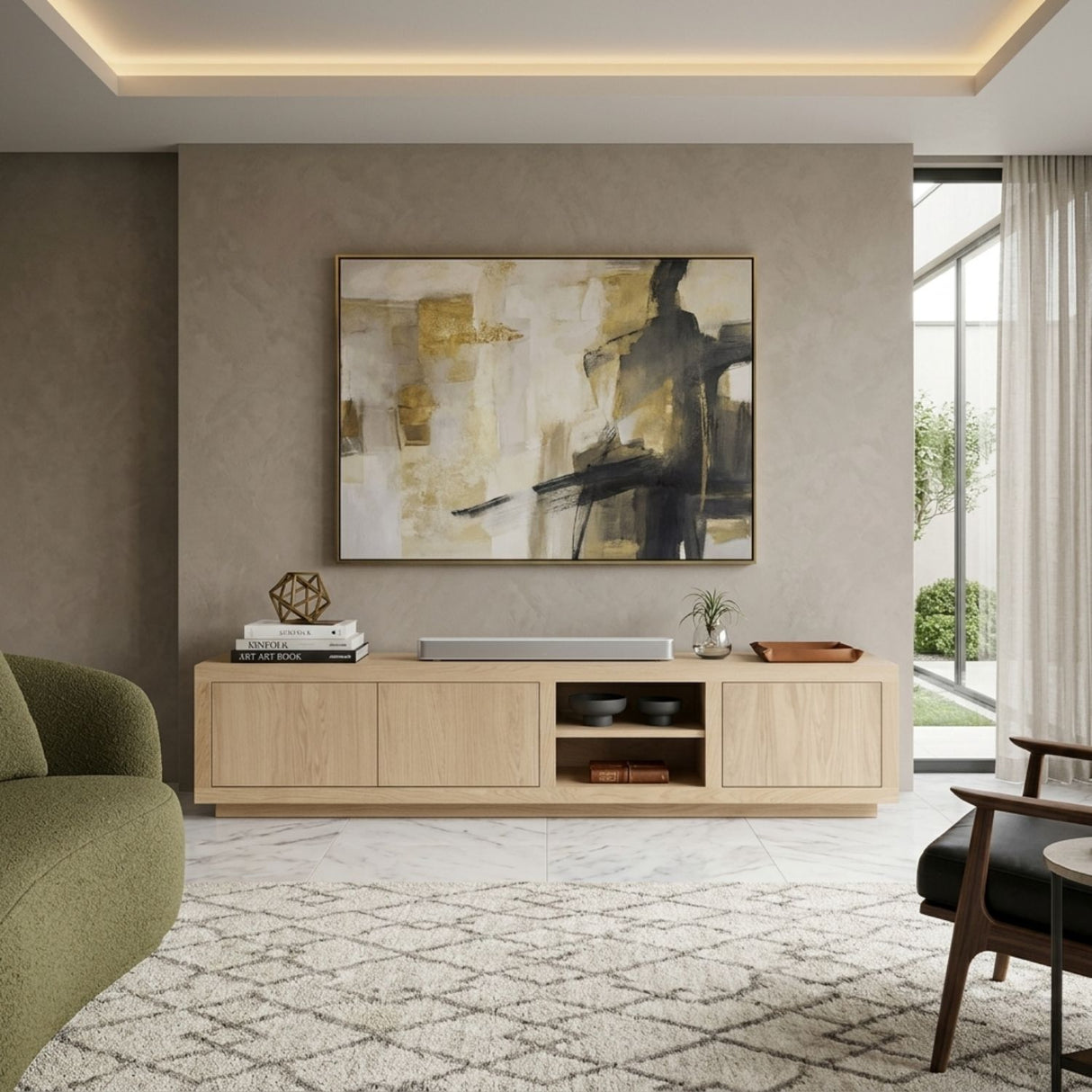 Oak 3-Door Cabinet | Oroa.com