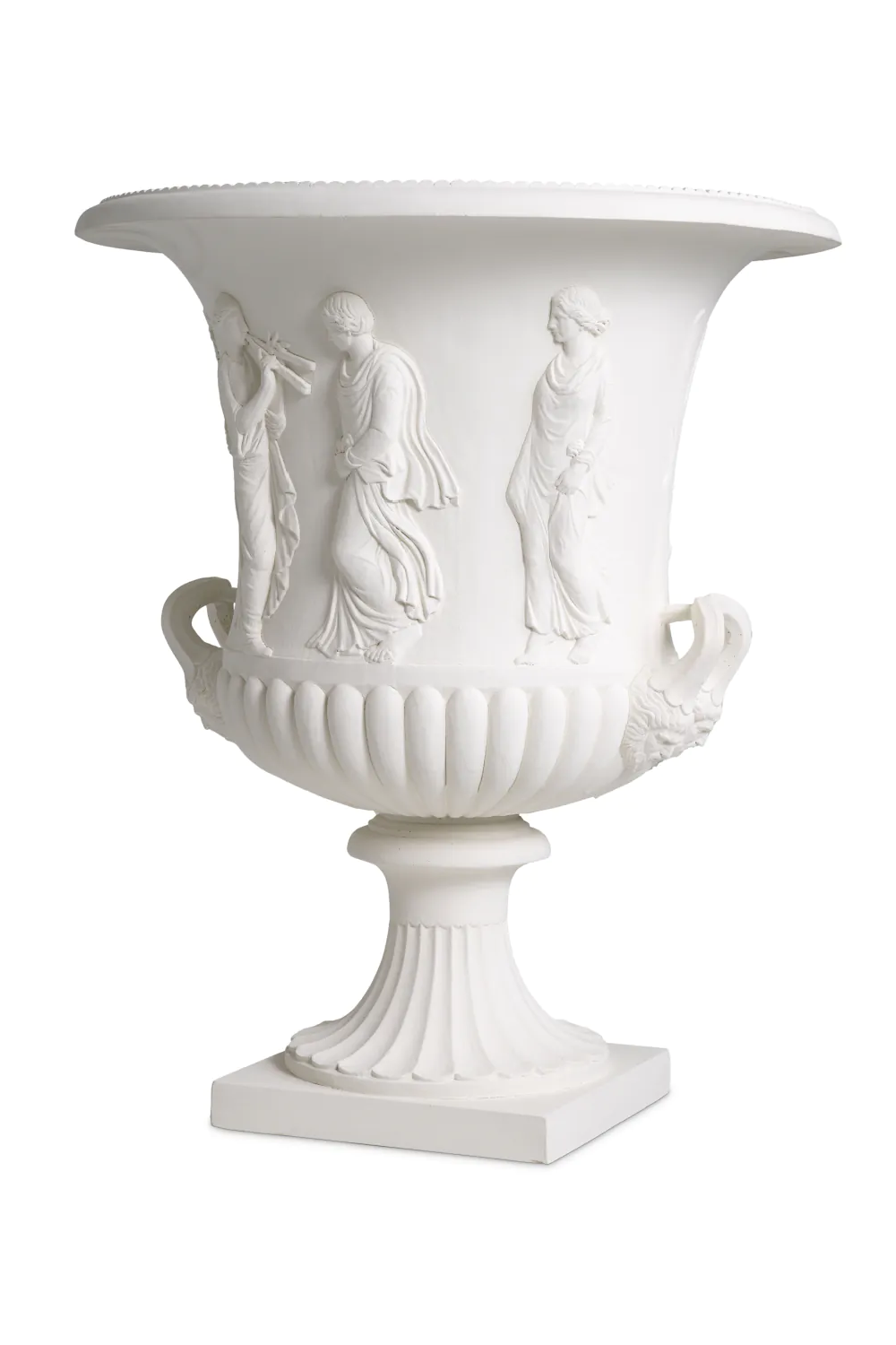 White Classical Relief Vase | Met x Eichholtz Calyx-krater | Oroatrade.com