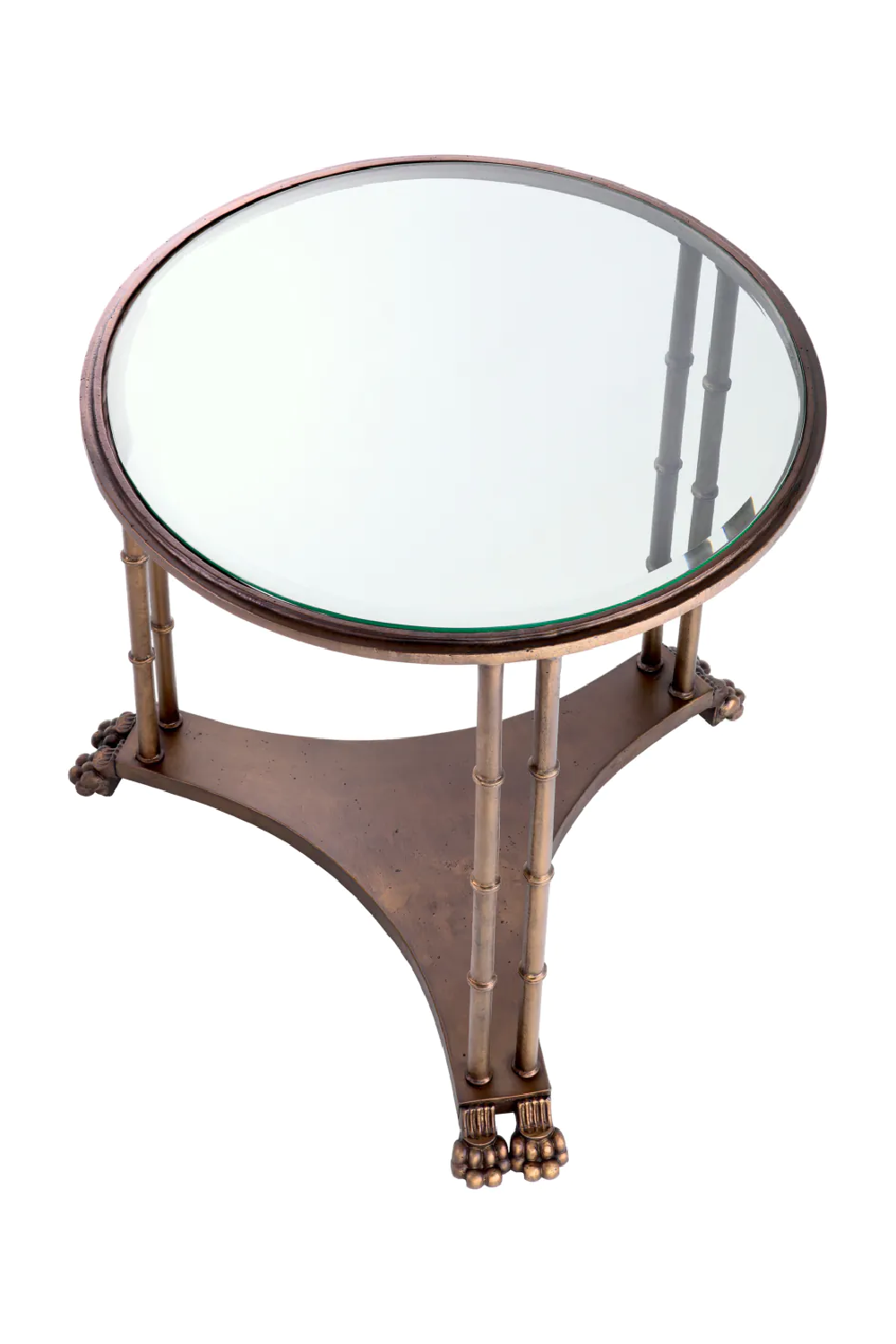 (Open box) Bevelled Glass Vintage Side Table | Met x Eichholtz Lioness | Oroa.com