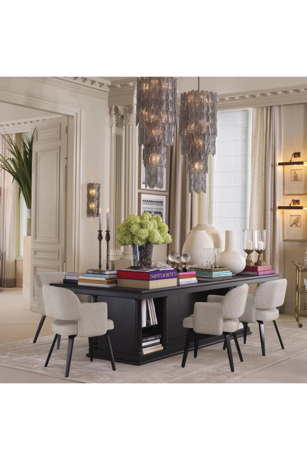 Smoke Glass Chandelier L | Met x Eichholtz Sahure | Oroatrade.com