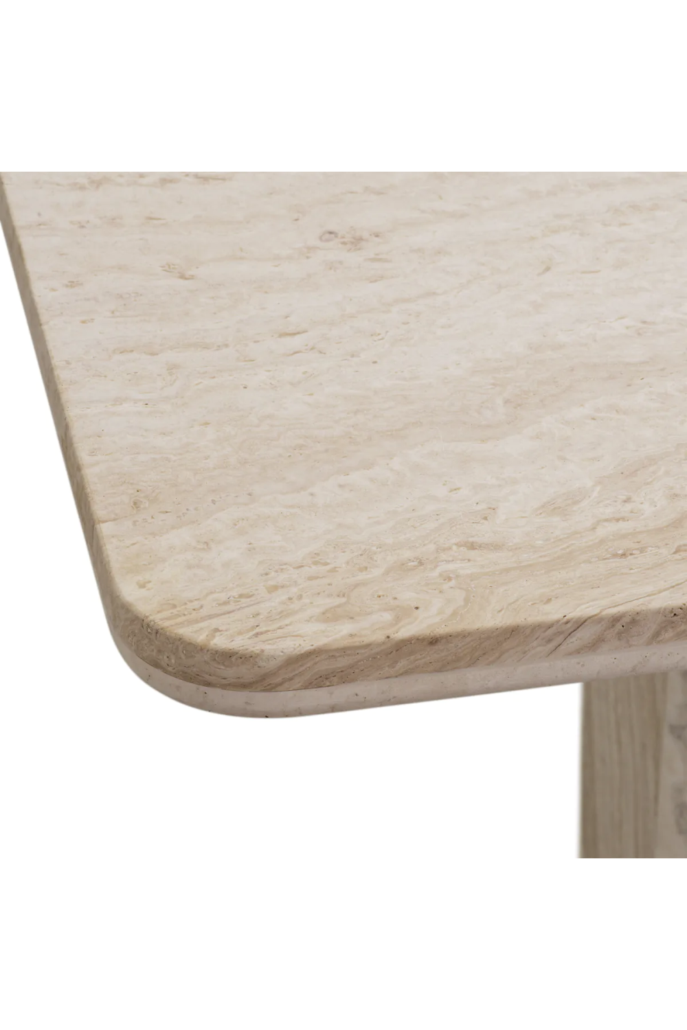 Modern Natural Travertine Dining Table | Eichholtz Piazza