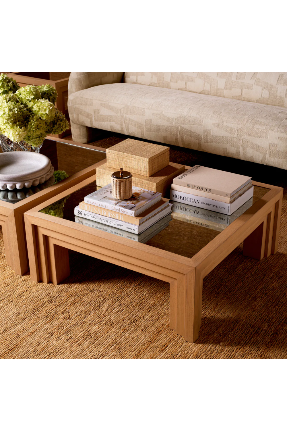 Antique Mirror Square Coffee Table | Met x Eichholtz Metropolitan | Oroa.com