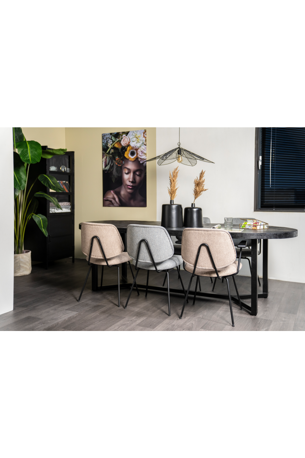 Pink Fletcher Dining Chair With Armrest | Oroa.com