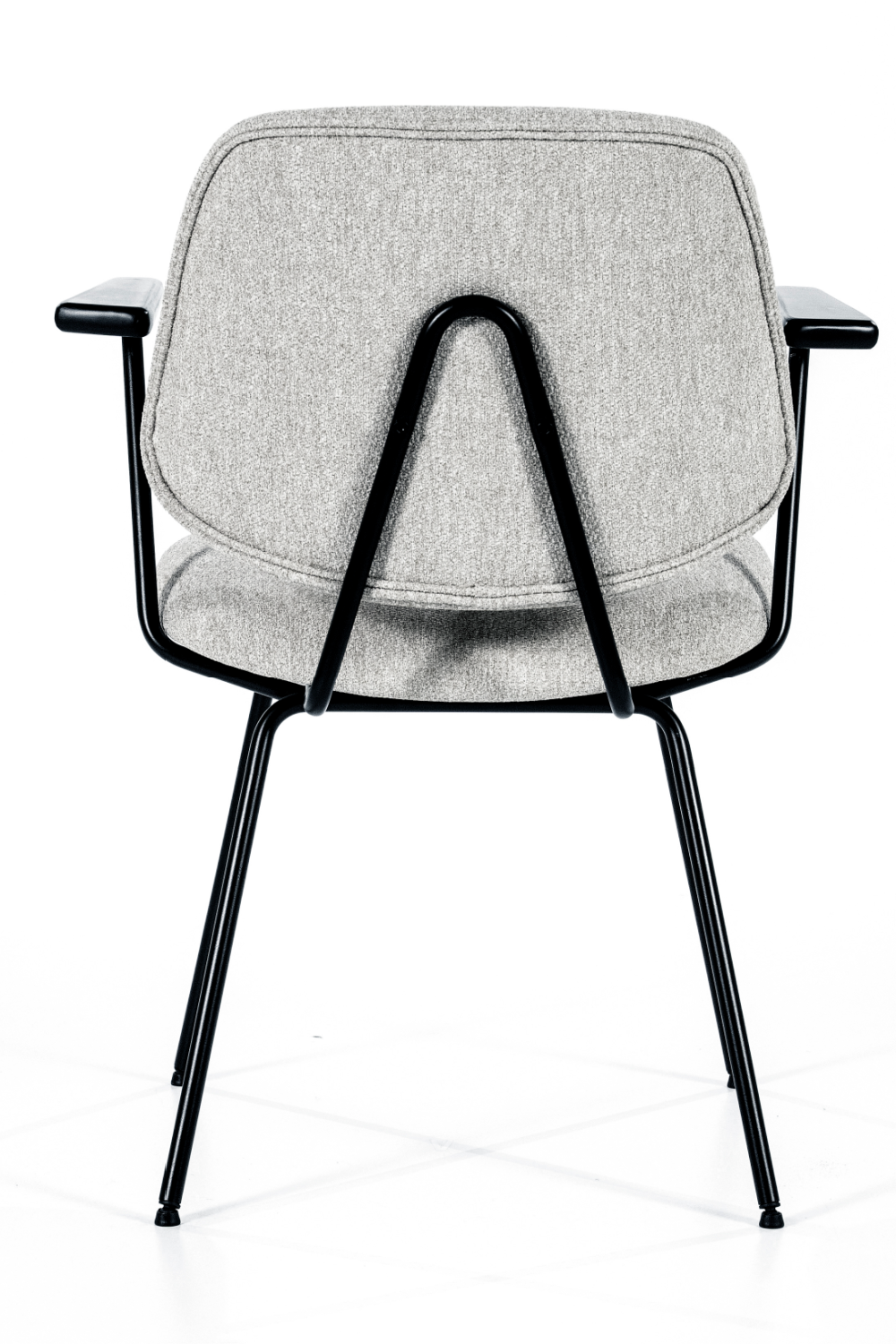 Gray Fletcher Dining Chair With Armrest | Eleonora Lynn | OROA.com