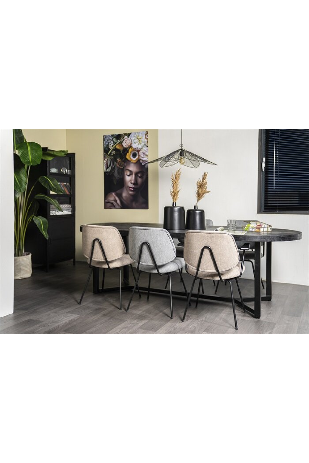 Gray Fletcher Dining Chair With Armrest | Oroa.com