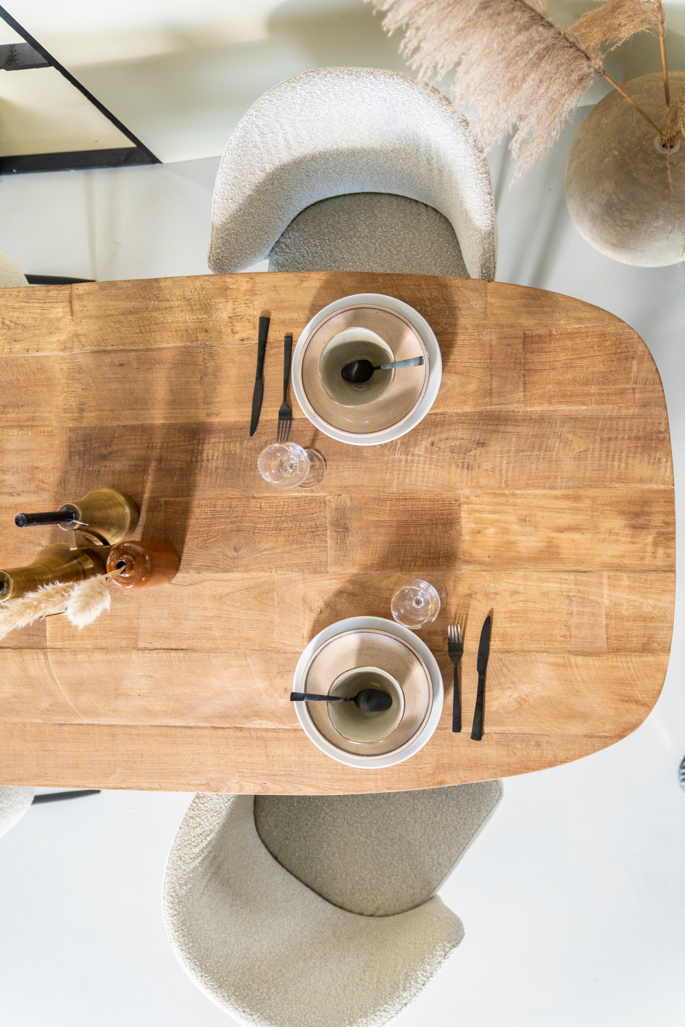 Treated Teak Dining Table | Eleonora Tabassum | OROA.com