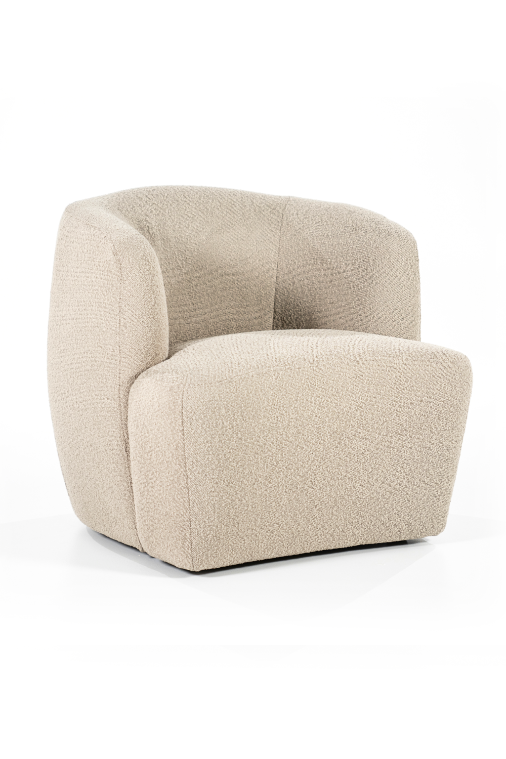 Boucle Upholstered Barrel Chair | Eleonora Charlotte | OROA.com