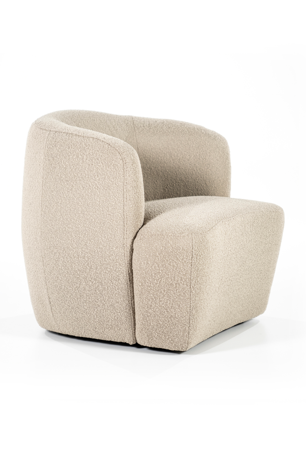 Boucle Upholstered Barrel Chair | Eleonora Charlotte | OROA.com