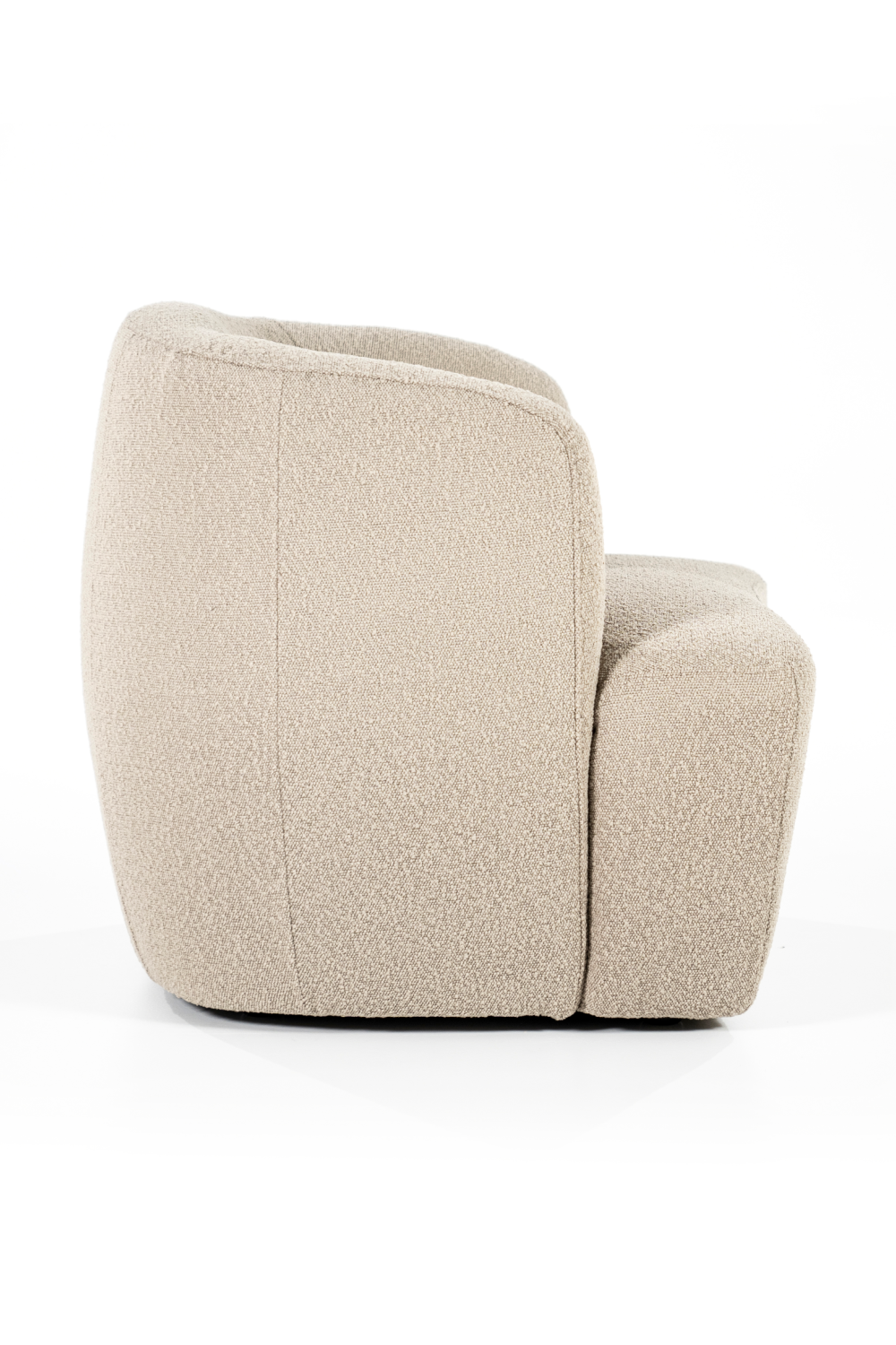 Boucle Upholstered Barrel Chair | Eleonora Charlotte | OROA.com