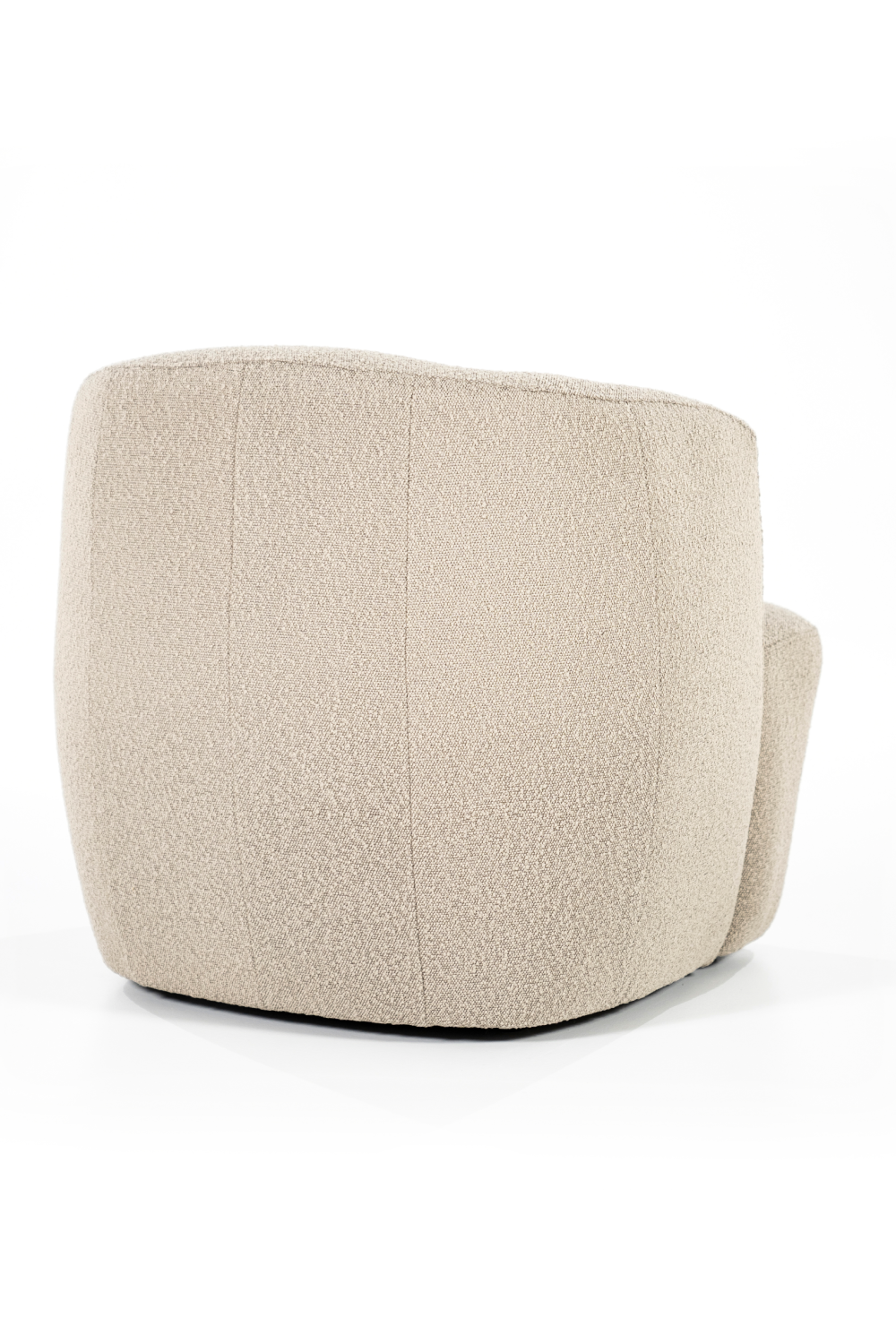 Boucle Upholstered Barrel Chair | Eleonora Charlotte | OROA.com