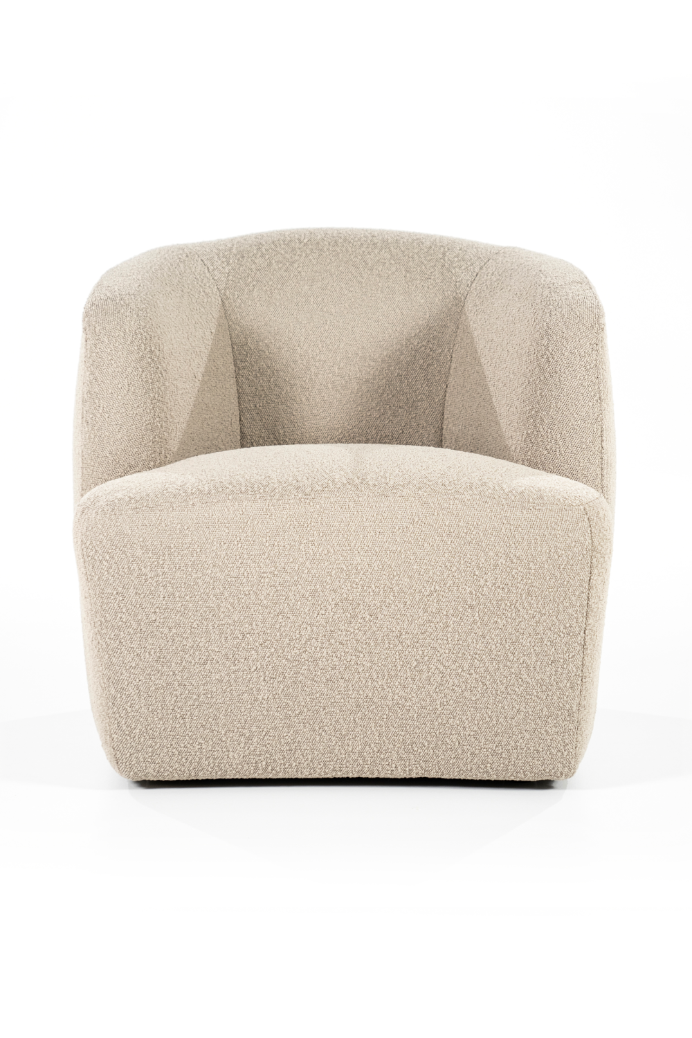 Boucle Upholstered Barrel Chair | Eleonora Charlotte | OROA.com