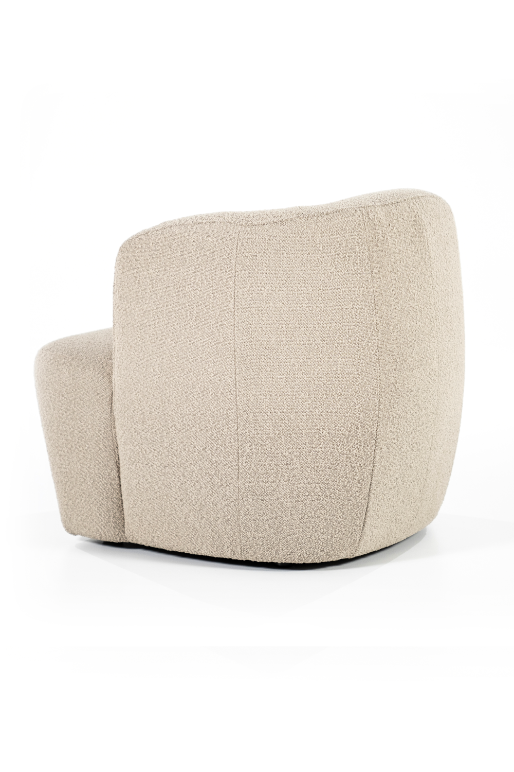Boucle Upholstered Barrel Chair | Eleonora Charlotte | OROA.com