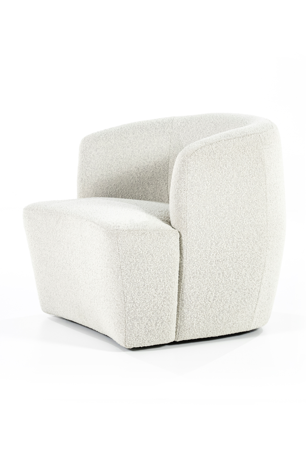 Boucle Upholstered Barrel Chair | Eleonora Charlotte | OROA.com