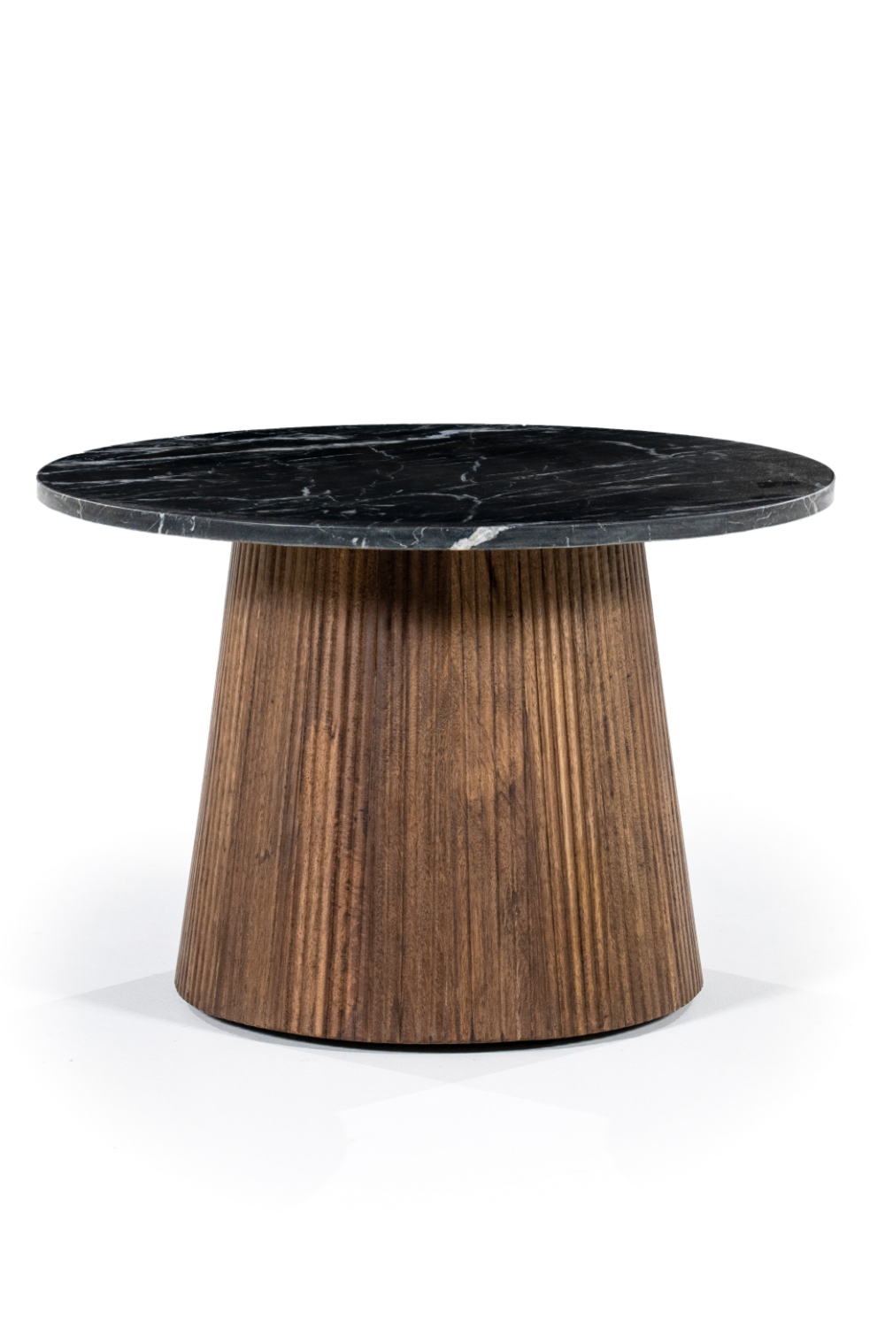 Round Black Marble Side Table | Eleonora Maxim | OROA.com