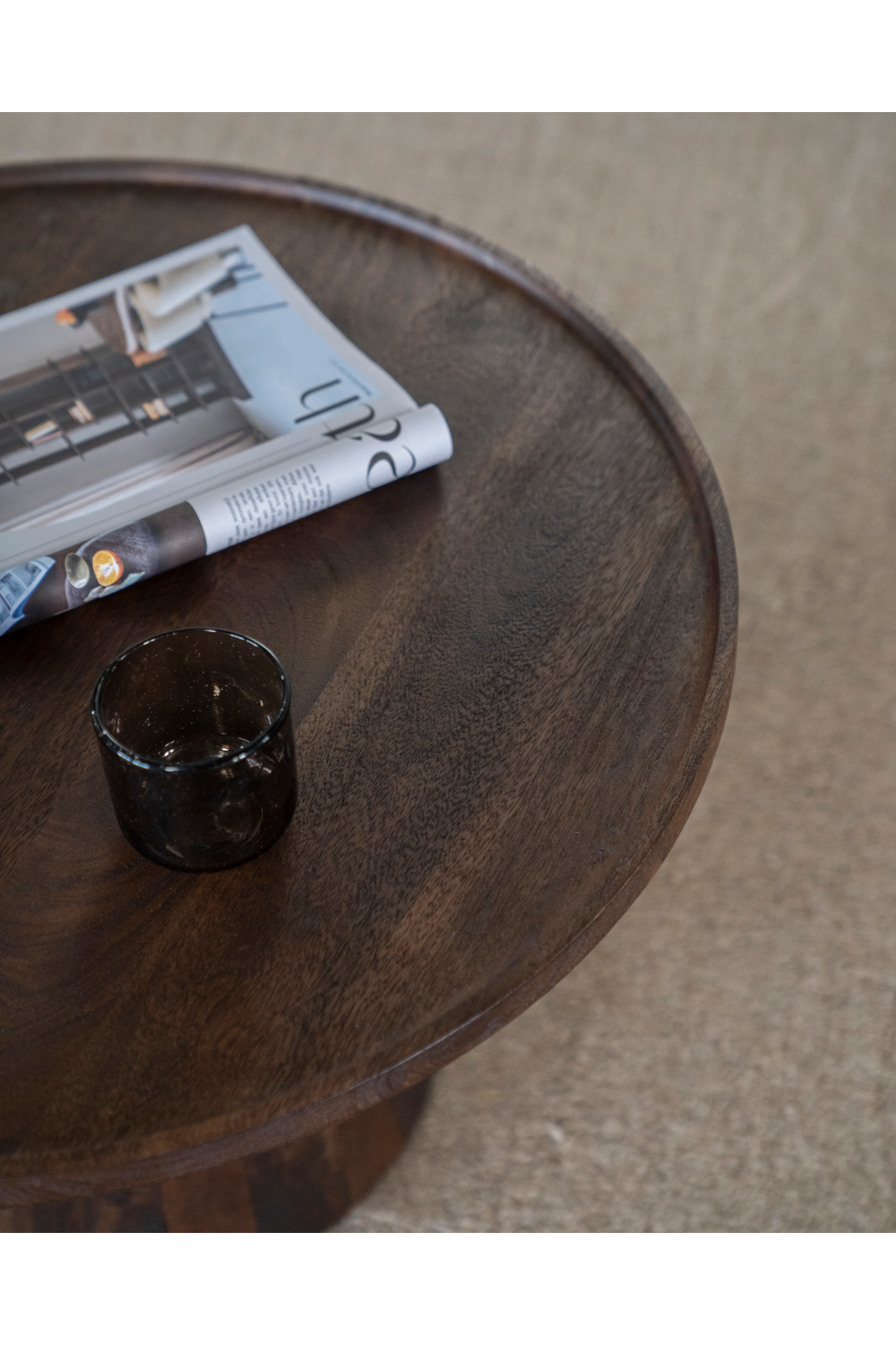 Wooden Pedestal Coffee Table | Oroa.com
