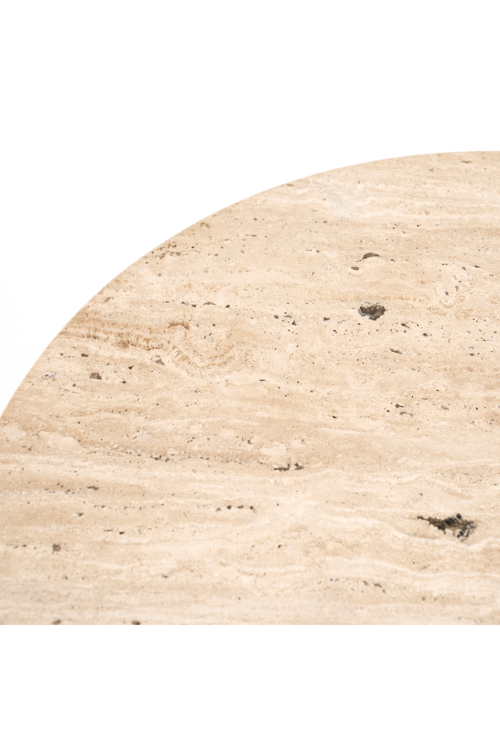 Travertine Pedestal Side Table | Eleonora Aime | OROA.com