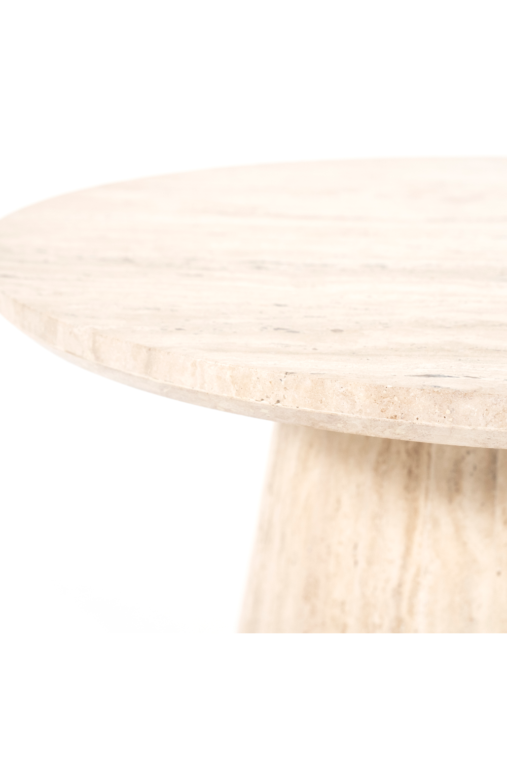 Travertine Pedestal Coffee Table | Eleonora Aime | OROA.com