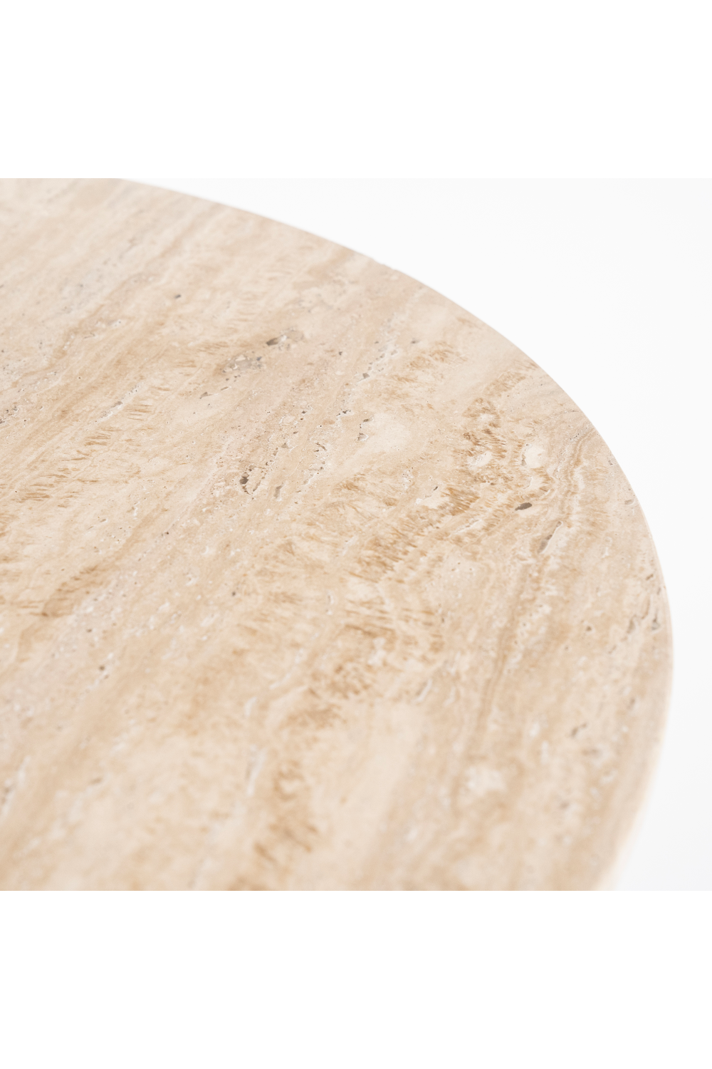 Travertine Pedestal Dining Table | Oroa.com