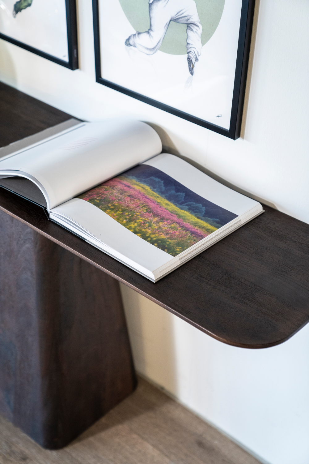 Mango Wood Pedestal Console Table | Oroa.com
