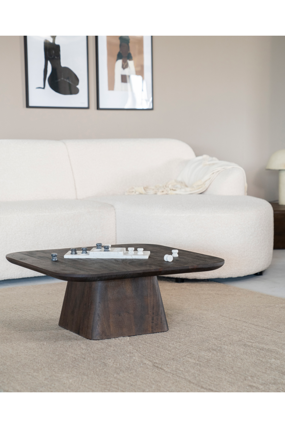 Wooden Square Coffee Table L | Eleonora Aron | OROA.com