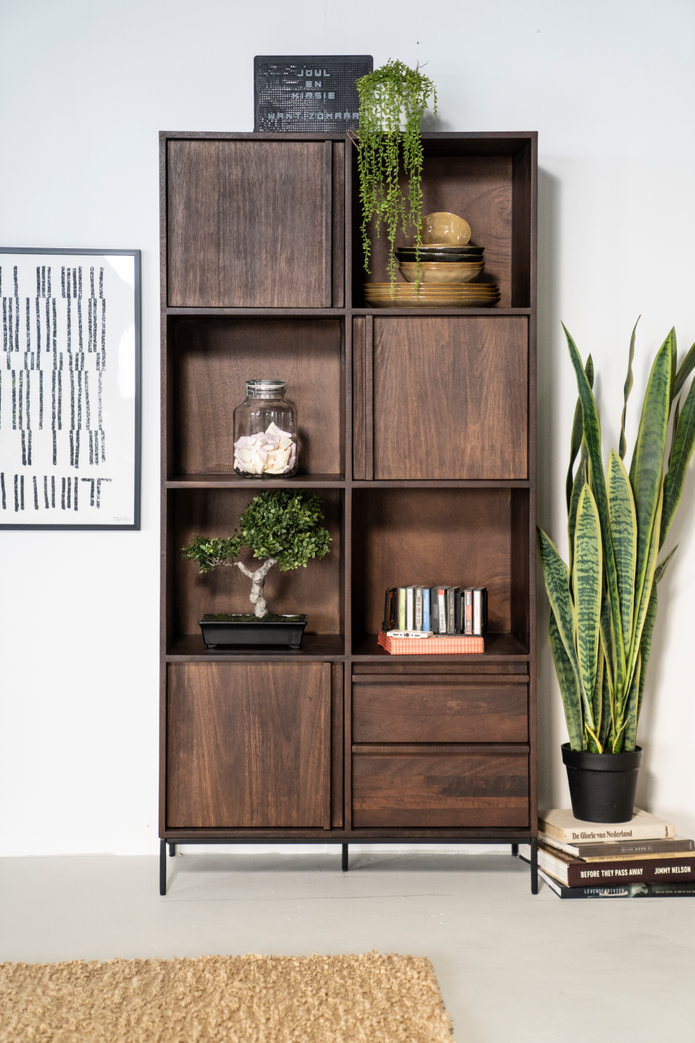 Brown Mango Display Cabinet | Eleonora Jimmy | OROA.com
