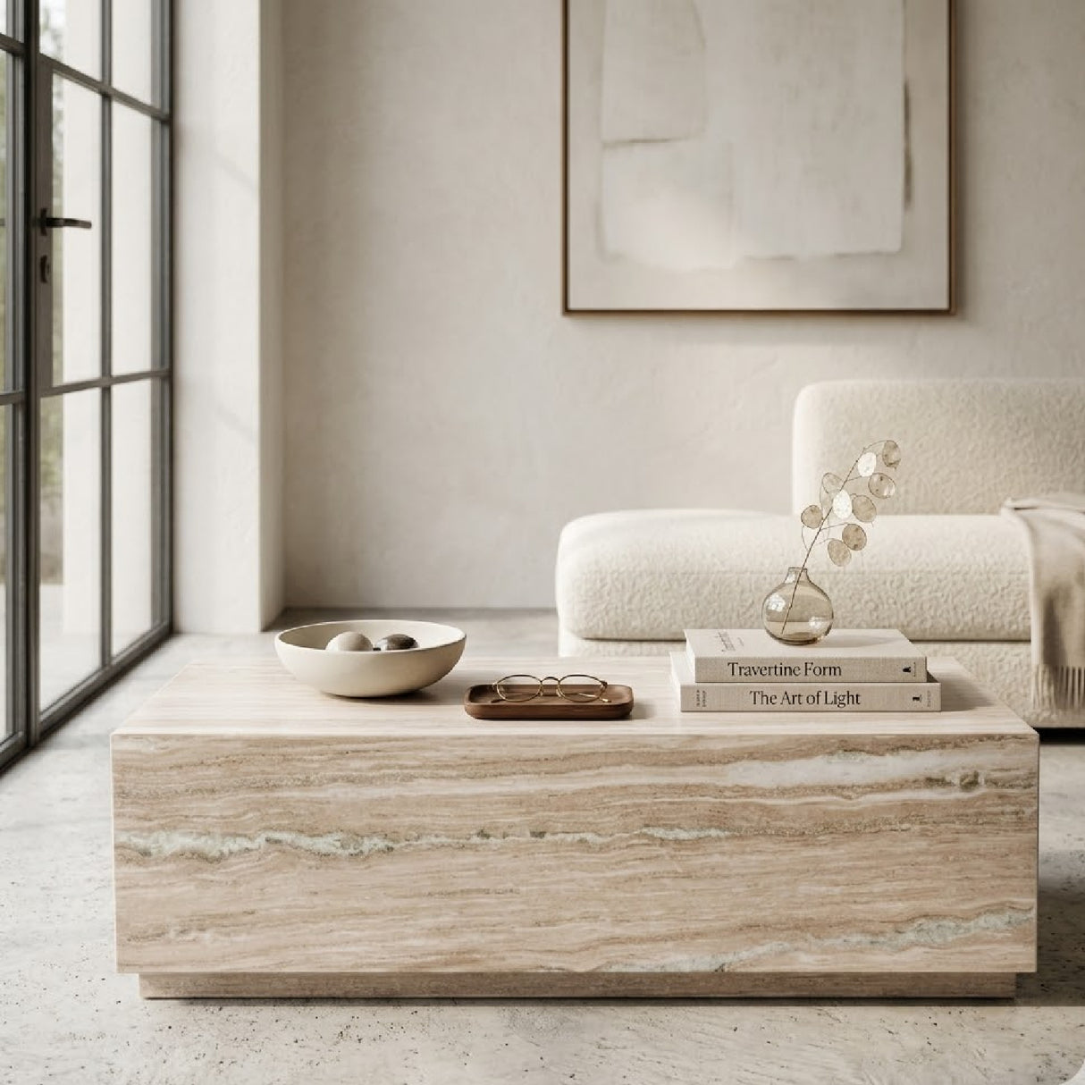 Lacquered Marble Coffee Table | Oroa.com
