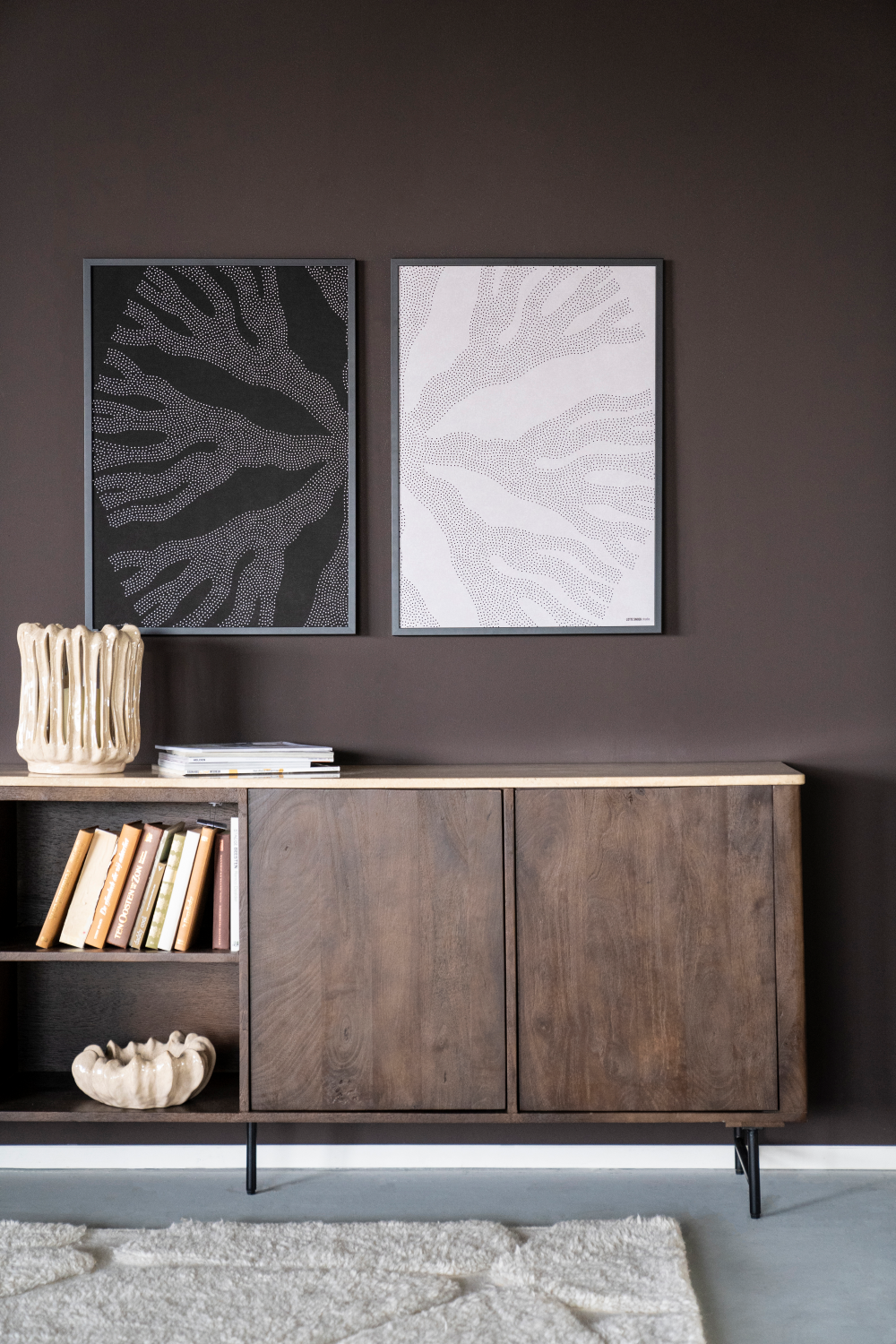 Mango Wood 3-Door Sideboard | Oroa.com