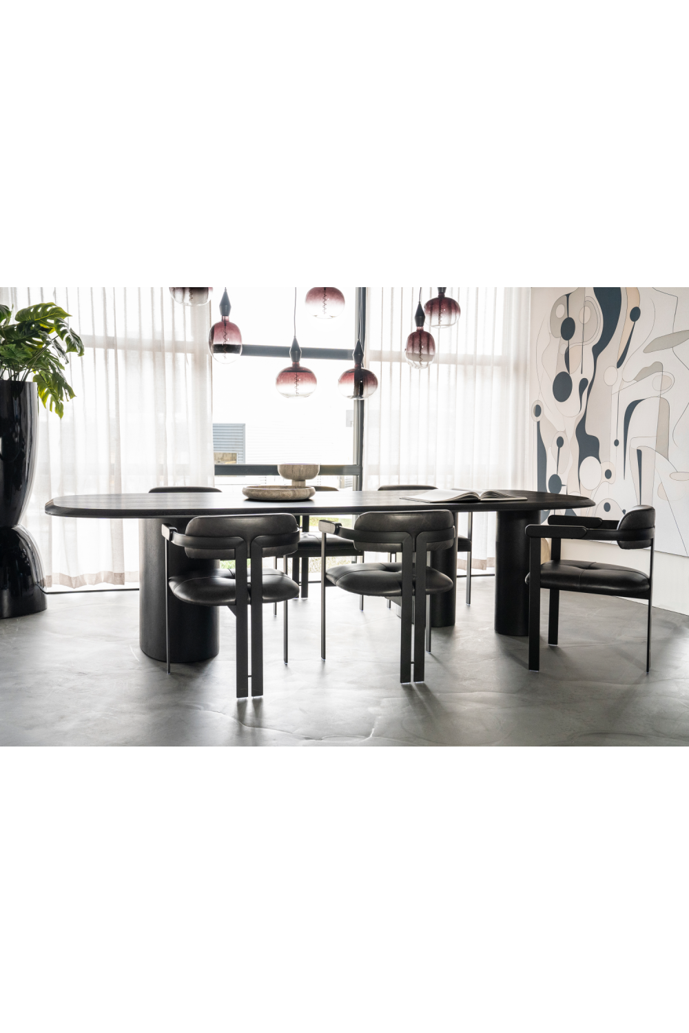 Black Oak Dining Table | Oroa.com