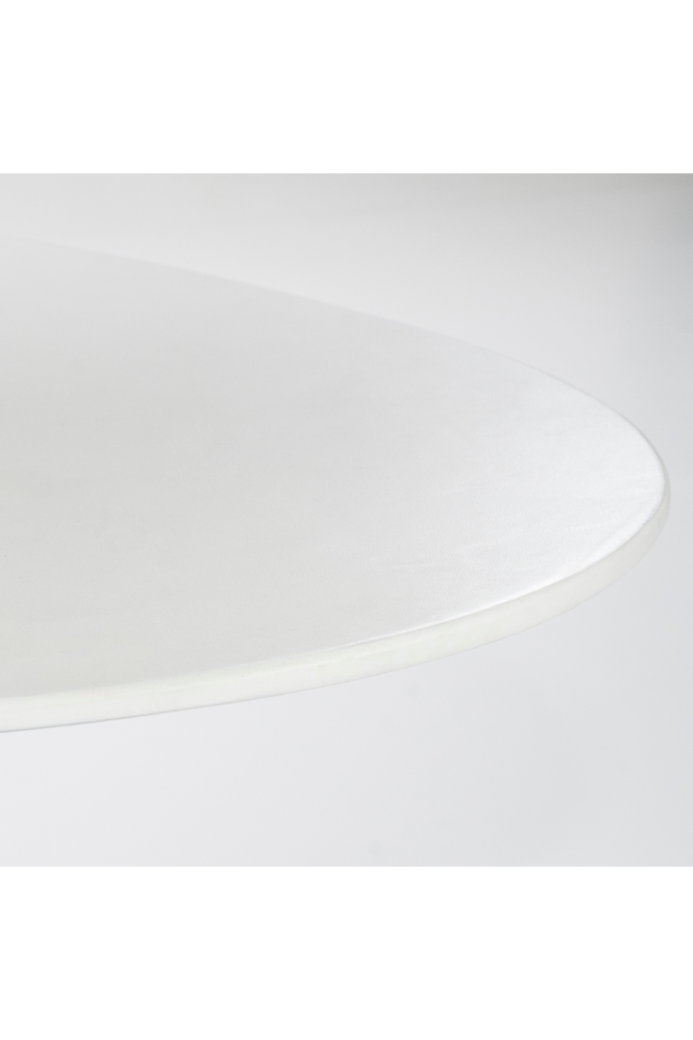 White Oval Glass Dining Table | Oroa.com