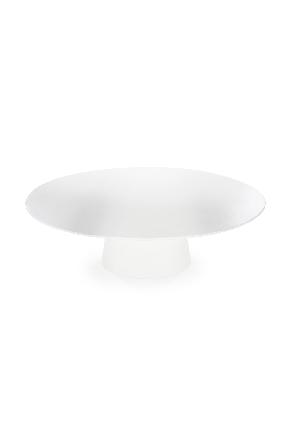 White Oval Glass Dining Table | Oroa.com