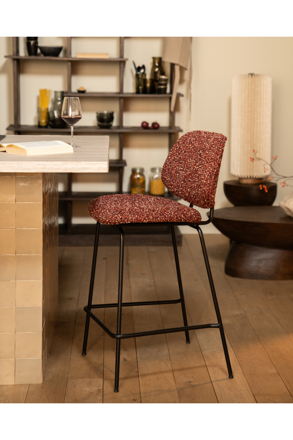 Fabric Upholstered Bar Chair | Oroa.com