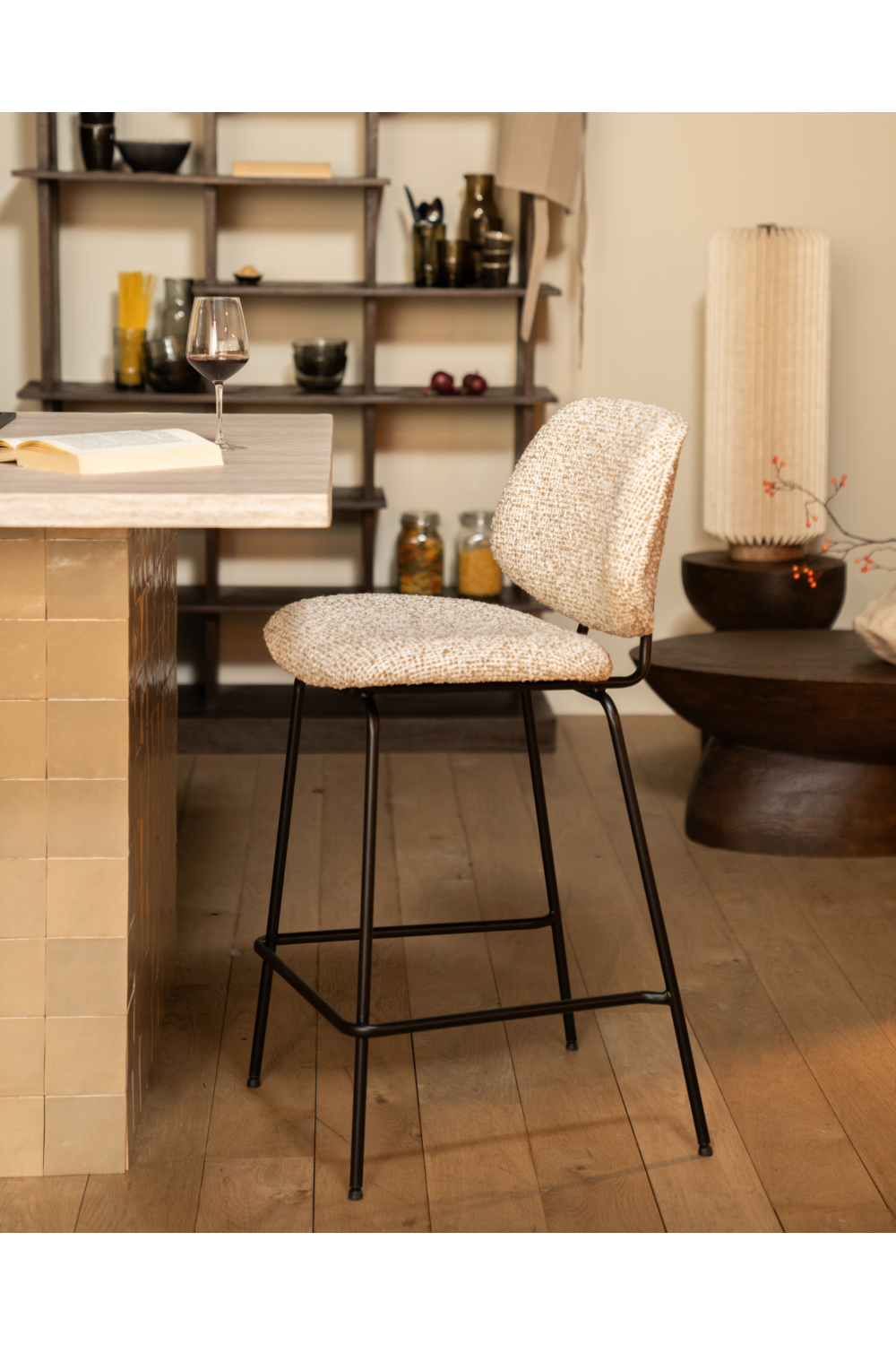Fabric Upholstered Bar Chair | Oroa.com