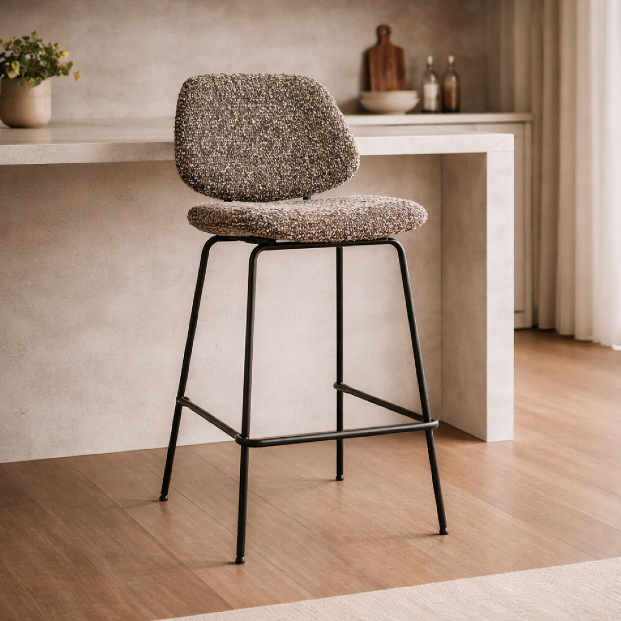 Fabric Upholstered Bar Chair | Oroa.com
