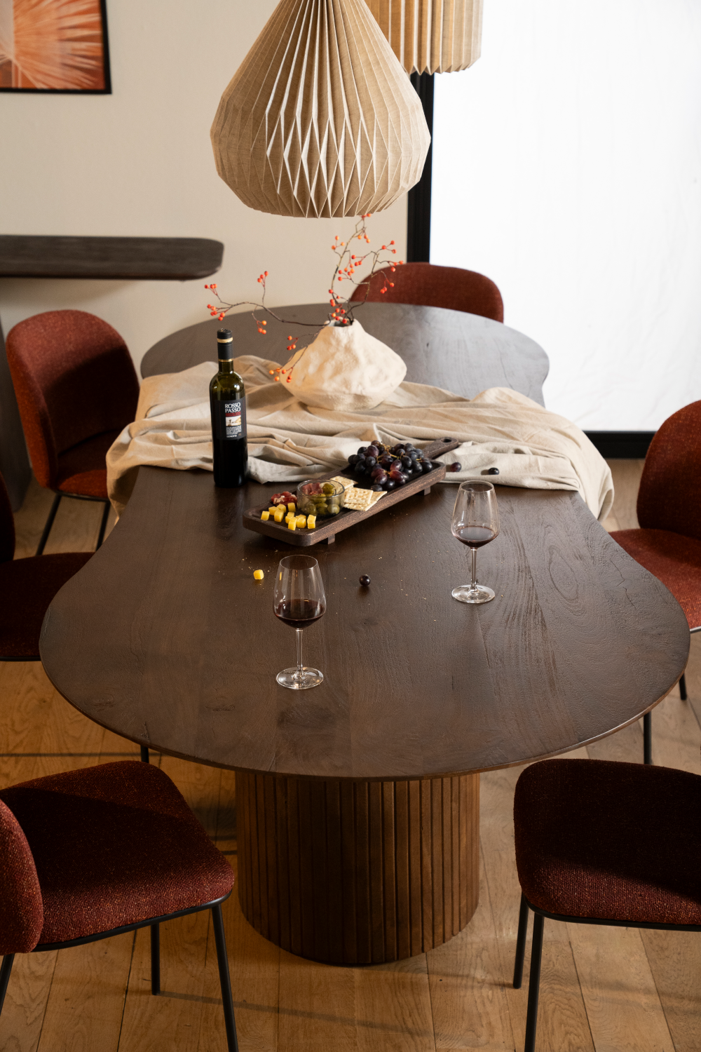 Mango Wood Modern Dining Table | Oroa.com