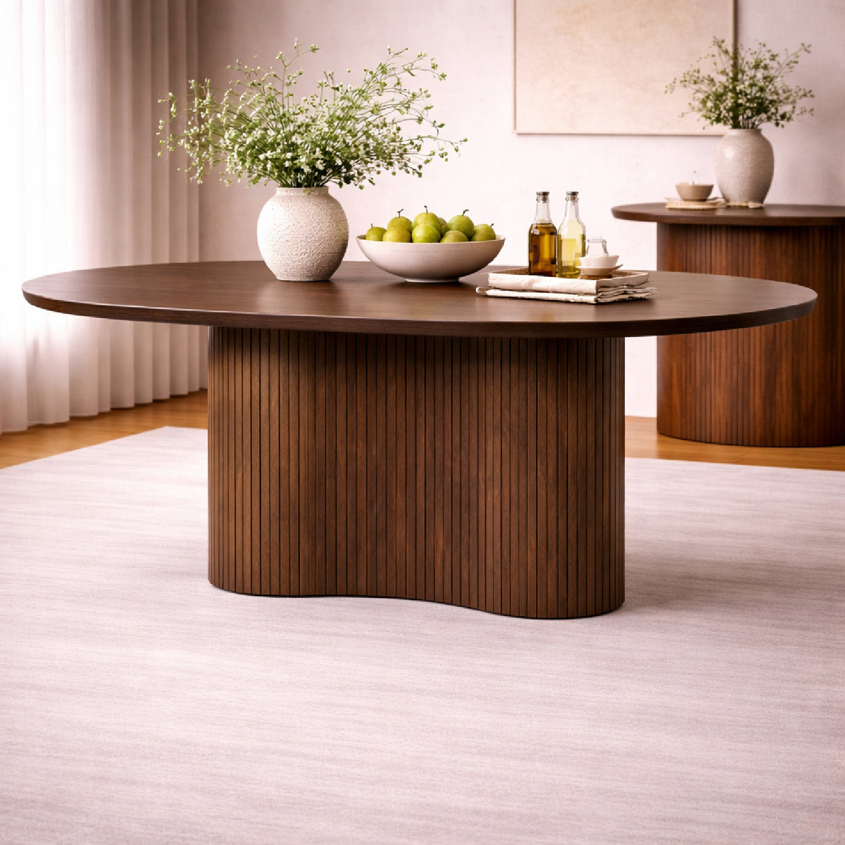 Mango Wood Modern Dining Table | Oroa.com